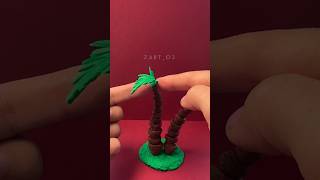Palms Tree Sculpting in Clay