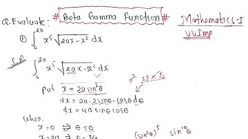 BETA GAMMA FUNCTION|Mathematics-I BE Civil Computer Electrical Electronics BCA BIT PU TU KU PoU