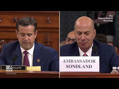 WATCH: Rep. John Ratcliffe’s full questioning of Gordon Sondland | Trump impeachment hearings