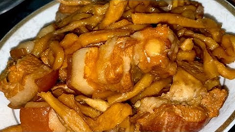 Thịt kho củ cải khô