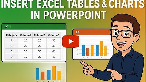 How to insert Excel Tables and Charts into PowerPoint Presentation