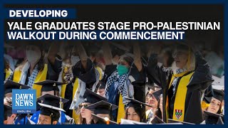 Yale Graduates Stage Pro-Palestinian Walkout From Commencement | Dawn News English
