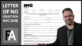 Letter of No Objection NYC DOB