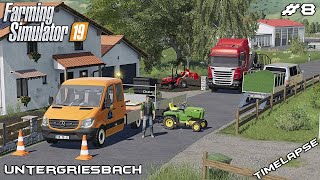 Reseeding gardens w/ @ChataModding | Lawn Care on Untergriesbach | Farming Simulator 19 | Episode 8