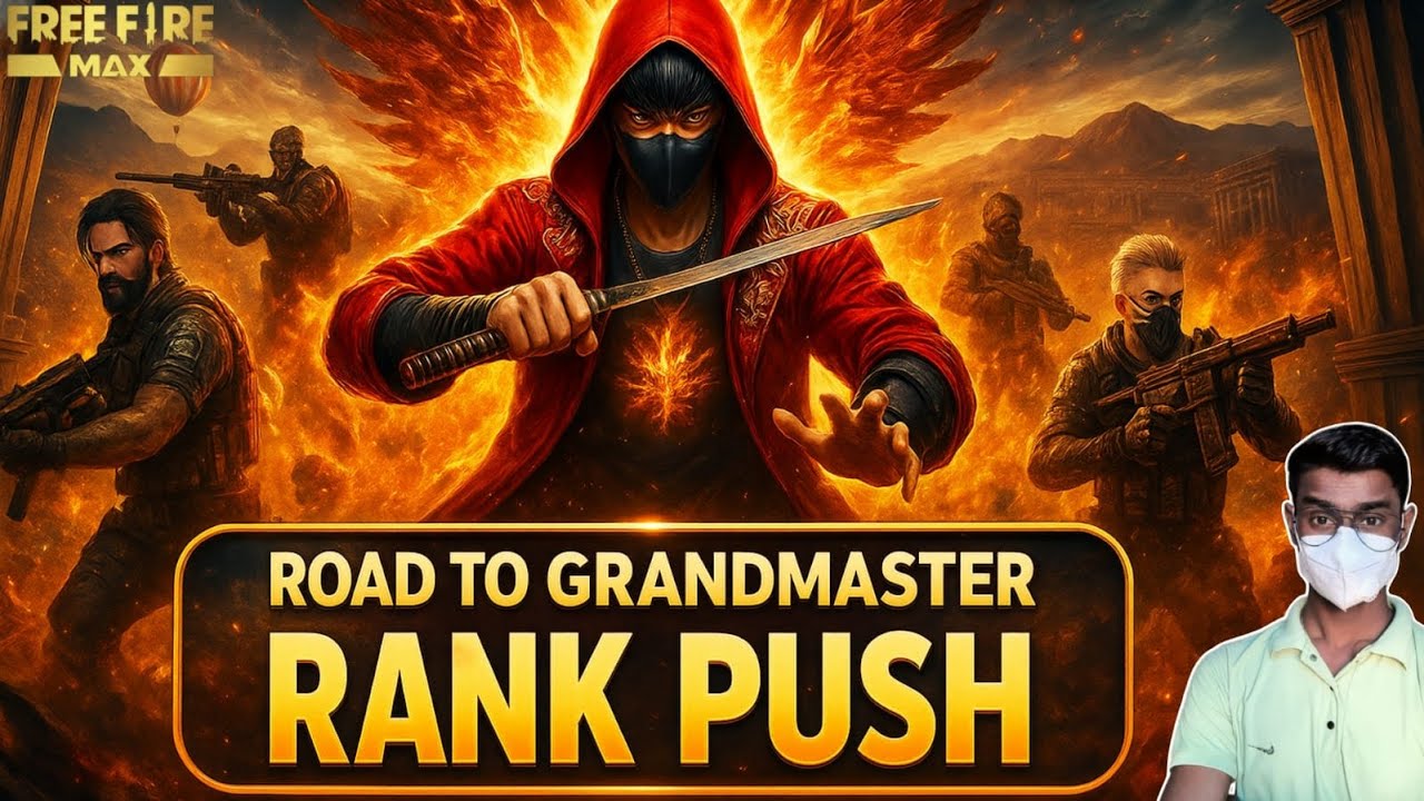 🔥 Free Fire Max LIVE | Road to Grandmaster Rank Push 💎 | D4David Live ...