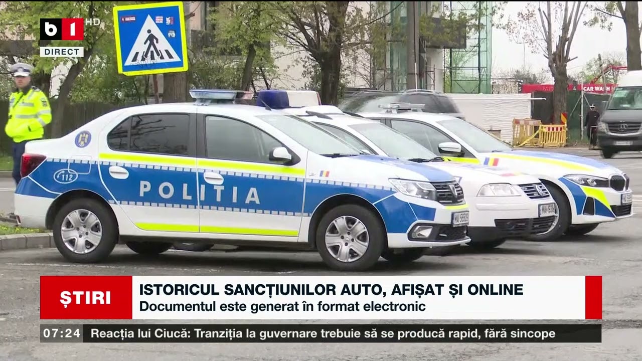 ISTORICUL SANCȚIUNILOR AUTO, AFIȘAT ONLINE_Știri B1_21 mai 2023