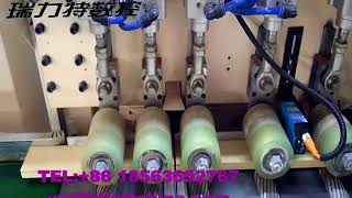 High speed cut off saw  video    Automatic optimizing cross saw