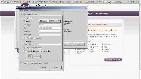 Facebook chat application Pidgin IM for Windows Desktop
