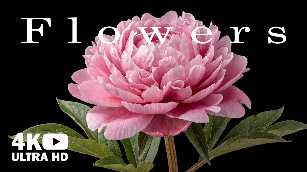 Time Lapse Blooming Flowers in 4K UHD with Beautiful Relaxing Music ...
