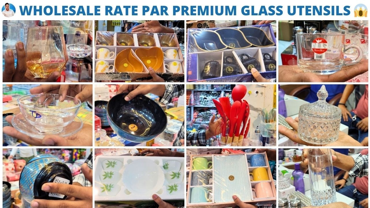Sharbat Glass Set, Dinner Set & Kitchen Items in Bulk | Shaadi & Party Ke Liye Best Dinner Set