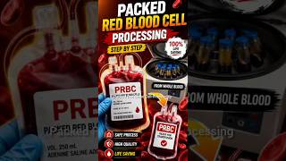 Packed Red Blood Cell (PRBC) Processing Explained 🩸 Blood Bank Practical #shorts