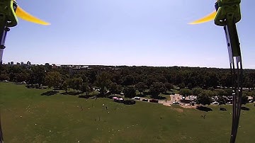 SK450 Quadcopter with EagleTree Vector FC at Zilker Park, Austin