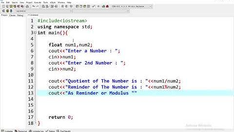 C++ Program To Find Quotient and Modulus of Given Two Numbers