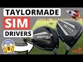 THESE SURPRISED ME! TaylorMade 2020 SIM Driver & SIM Max Driver Review
