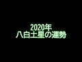 2020年 八白土星の運勢