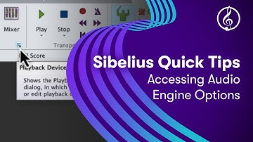 Sibelius Quick Tips: Accessing Audio Engine Options