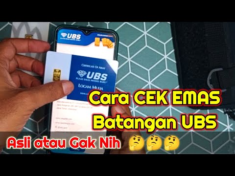 CARA CEK EMAS batangan UBS ASLI ATAU PALSU | Terbaru Tahun 2023 | Pastikan emas yang anda beli ASLI