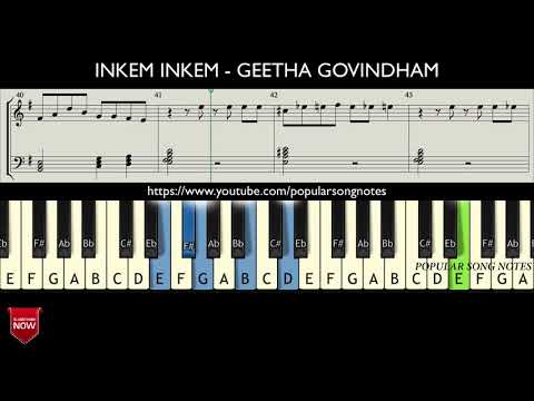 INKEM INKEM - GEETHA GOVINDHAM ( HOW TO PLAY ) MUSIC NOTES