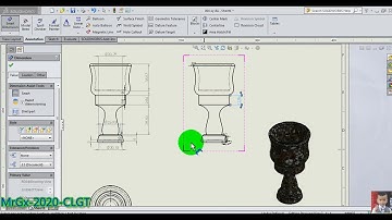 Sử dụng drawing trong solidworks 2015 để xuất bản vẽ kích thước 2D của chiếc ly