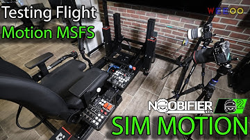 Testing Motion Sim - Night Flight - MSFS - QuBIC - Monstertech
