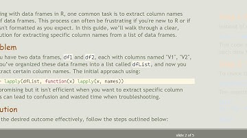 How to Get a Specific Column Name from a List of Data Frames in R