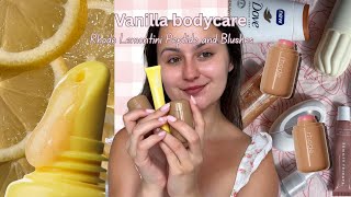 New Vanilla Body Care Faves 💖 | Rhode Lemontini Lip + Summer Blush Review✨