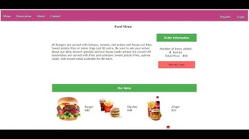 Restaurant - Menu Page (part 1) SQL ASP.NET c#