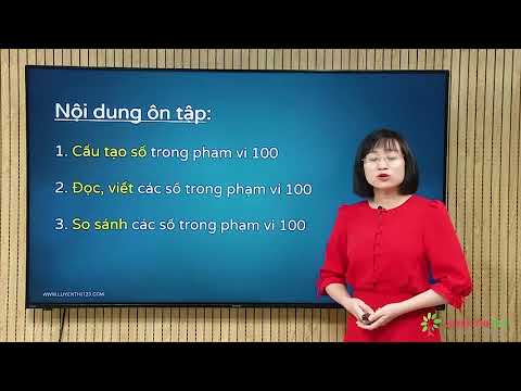 Video Toán lớp 2 Bài 1: Bài 1: Ôn tập các số đến 100 - youtube