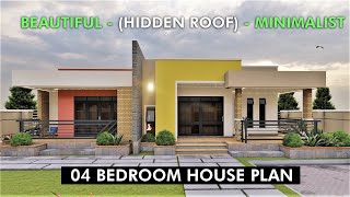 Most Beautiful Flat Roof House Design - Four Bedrooms