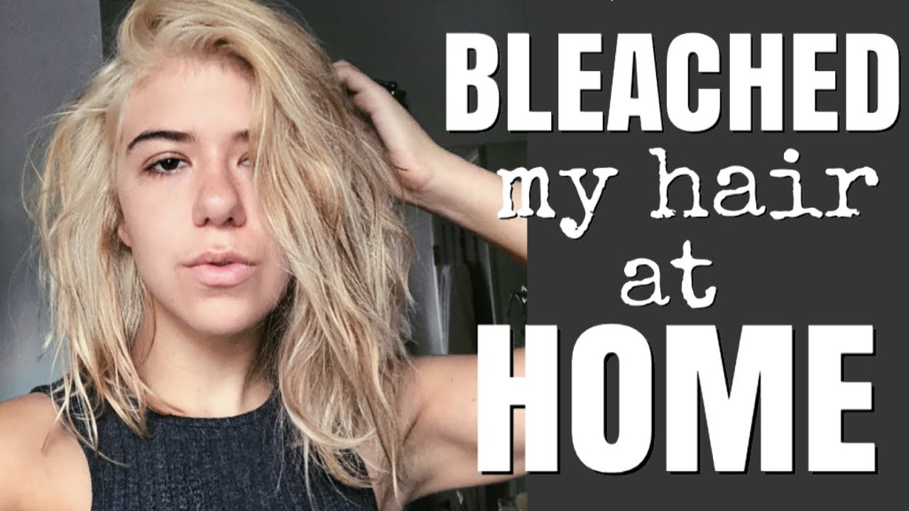 How To Bleach Your Hair At Home From Brunette To Blonde Youtube
