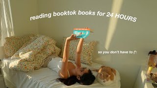 READING TIKTOK BOOK RECOMMENDATIONS FOR 24HRS ⭐️ 5 star finds, romance & 2024 book recommendations