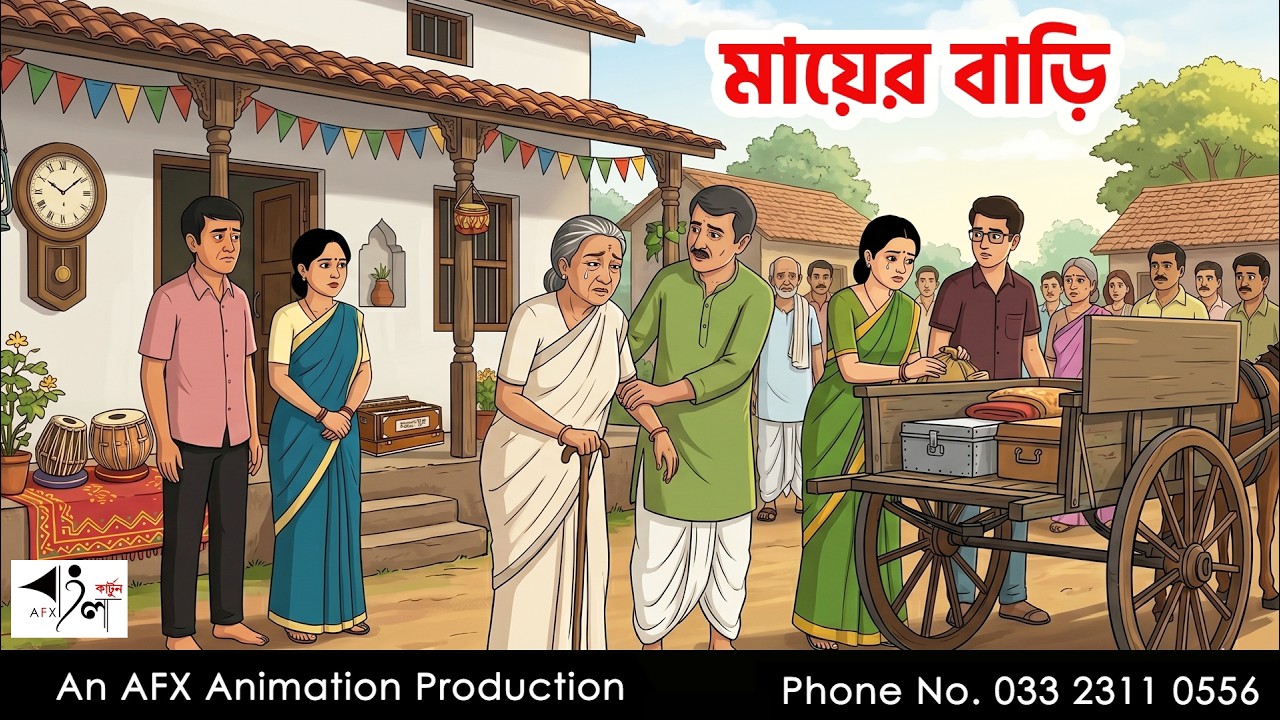 মায়ের বাড়ি  Bangla Cartoon | বাংলা কার্টুন  | Thakumar Jhuli | AFX Animation