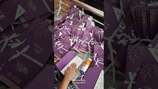 Folding New Purple Wedding Invitation Card | Supreme Cards Whatsapp 7012016417 #invitationcard