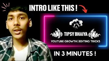 how to make intros for youtube videos 😍 youtube intro maker