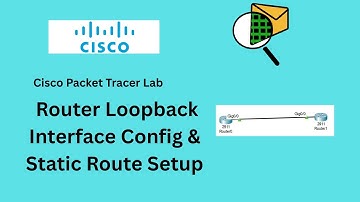 Cisco Packet Tracer Lab – Router Loopback Interface Configuration & Static Route Setup #ccna #cisco