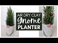 Easy DIY Gnome Planter out of Air Dry Clay