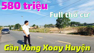 Đất mặt tiền đường nhựa đẹp 580 triệu full thổ cư giáp thị trấn Bến Cầu Cửa khẩu Mộc Bài Tây Ninh
