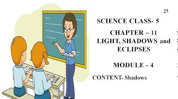 Science I Light, Shadows & eclipses I Lecture-4 I Video-25 I Class-5