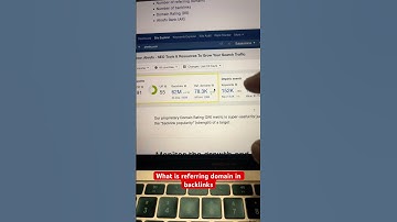 What is referring domain in backlinks #searchengineoptimization