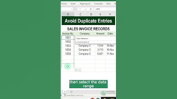 AVOID DUPLICATE ENTRIES