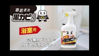 お風呂のカビに3提案 「GN黒カビくんカビとり泡スプレー」篇 56秒 レック