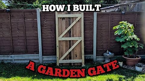 How I Built A Garden Gate | Step By Step guide