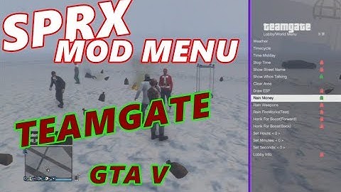 SPRX GTA 5 (Mod Menu) TEAMGATE PS3 1.27/1.28 DEX BLES/BLUS
