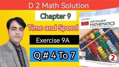 Exercise  9A Question 4 To 7  II Oxford New Syllabus Mathematics II D2 Updated Edition #taleem