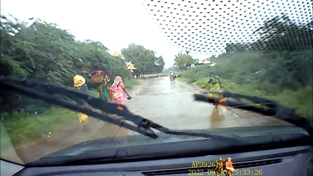 amazing video of tata nexon dash camera view of rainy road YouTube