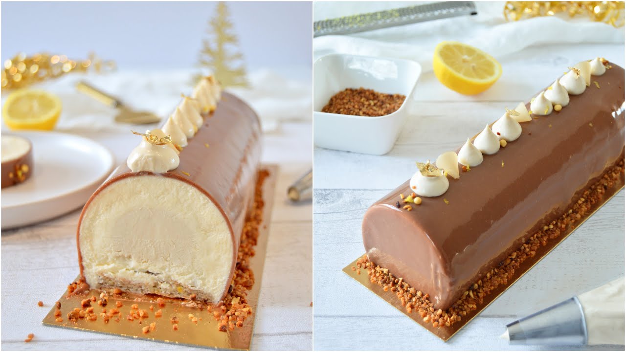 Bûche Citron Namelaka Praliné