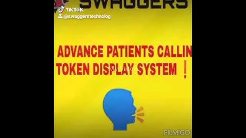 Swaggers Token Display Patient Calling System (हिंदी /अंग्रेजी में)