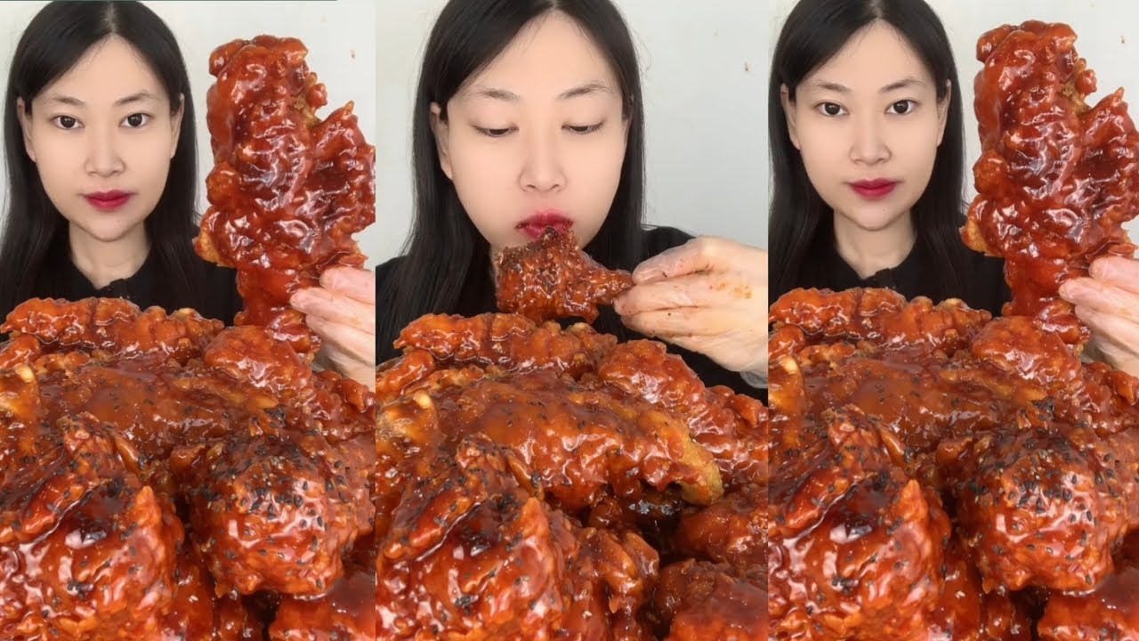 CRUNCH ALERT! 🍗 Huge Sweet & Spicy Crispy Sausages! 