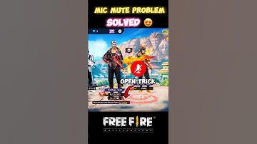 MIC MUTE PROBLEM SOLVE TRICK 🤩JALDI SE OPEN KARLO FREE FIRE