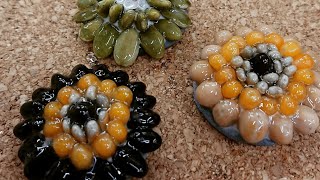 野菜の種ブローチの作り方(完結)